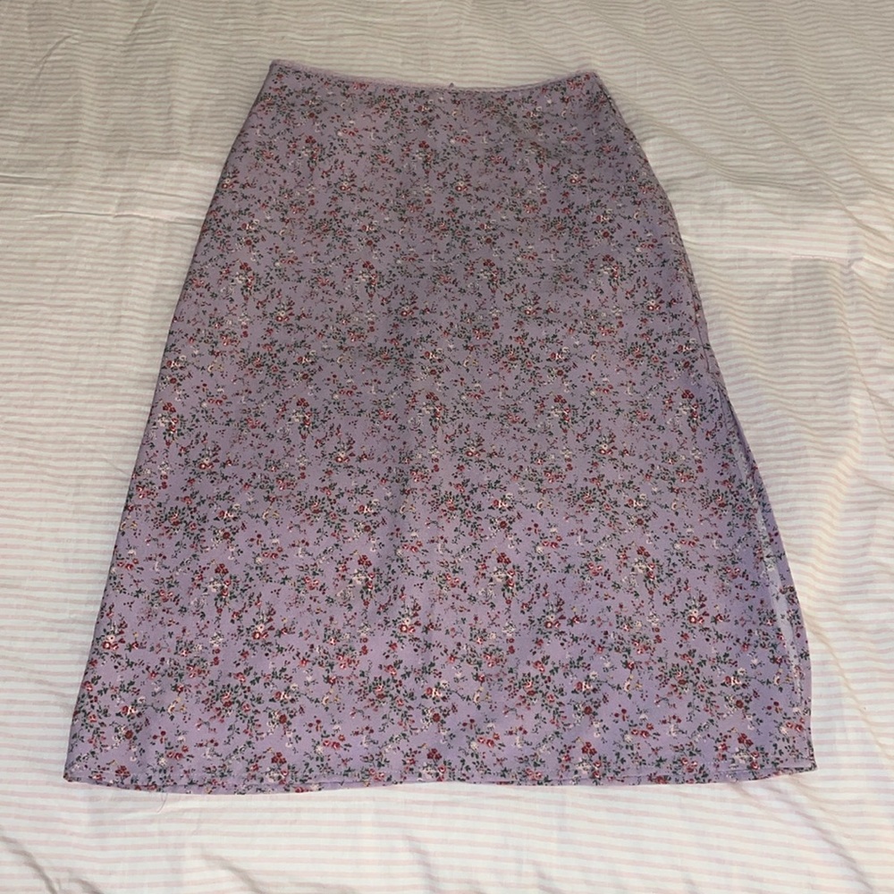 Brandy Melville floral midi skirt